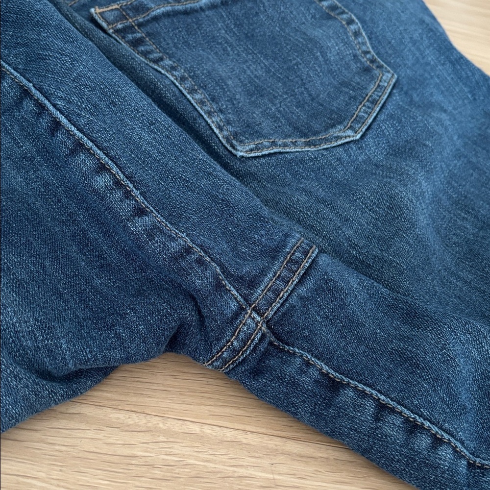 TORRID (20R) Premium Boyfriend Jeans Dark Wash Plaid Destruction Mid-Rise - Picture 11 of 13